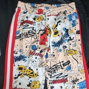 Colorful Graphic Shorts Men XL